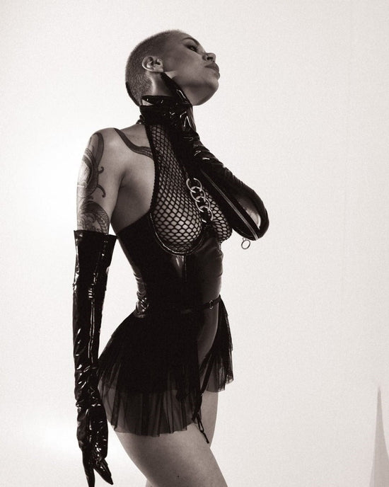 Tempting Marylin Leather Outfit