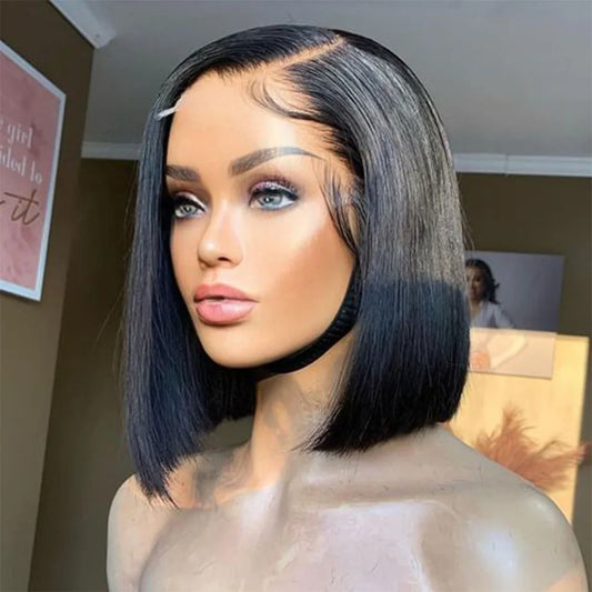 Zoe Short Bob Lace Front Human Hair Wig