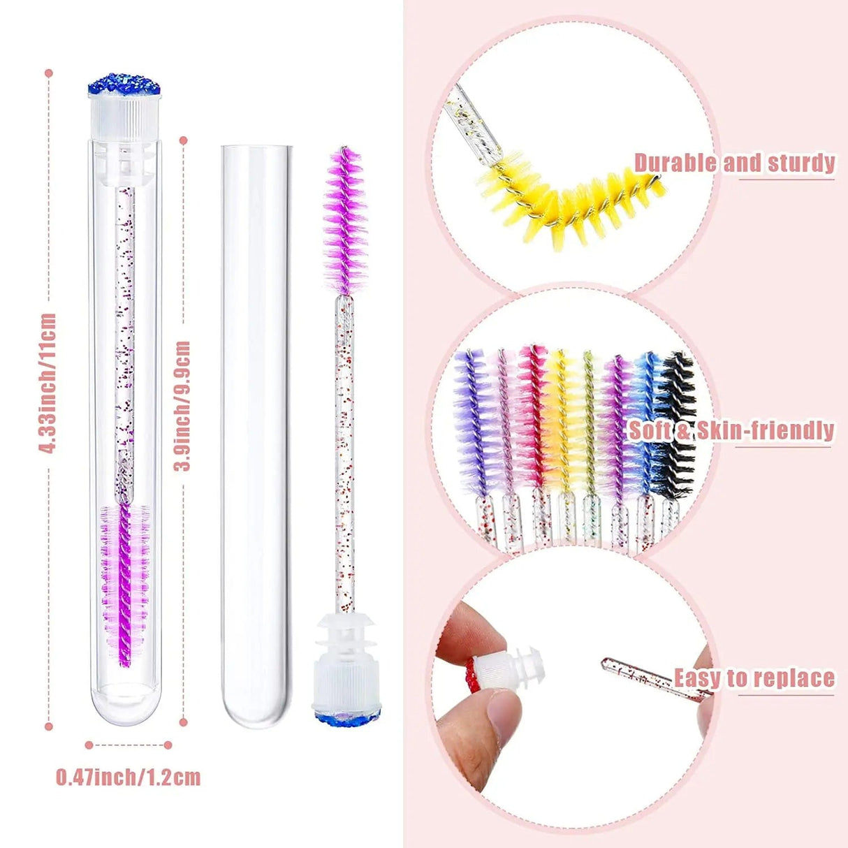 Sparkle Reusable Brush Set - 50Pc