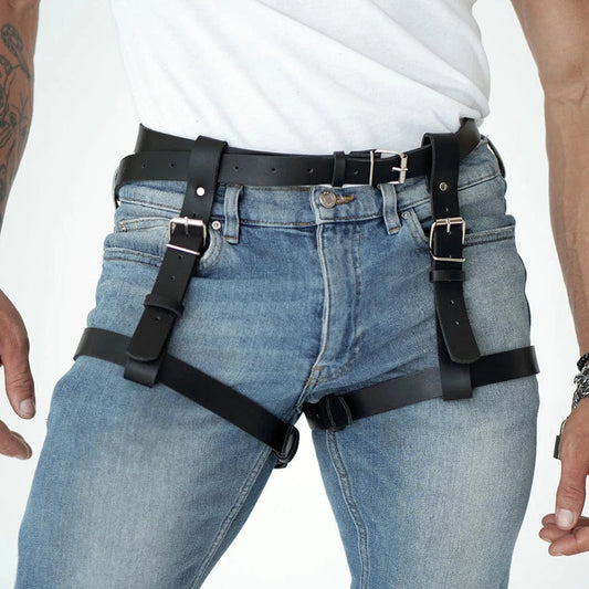 Tim Leather Leg Belt Harness