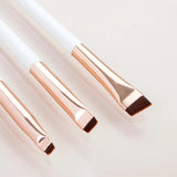 Layne Flat Thin Angle Makeup Brush Set