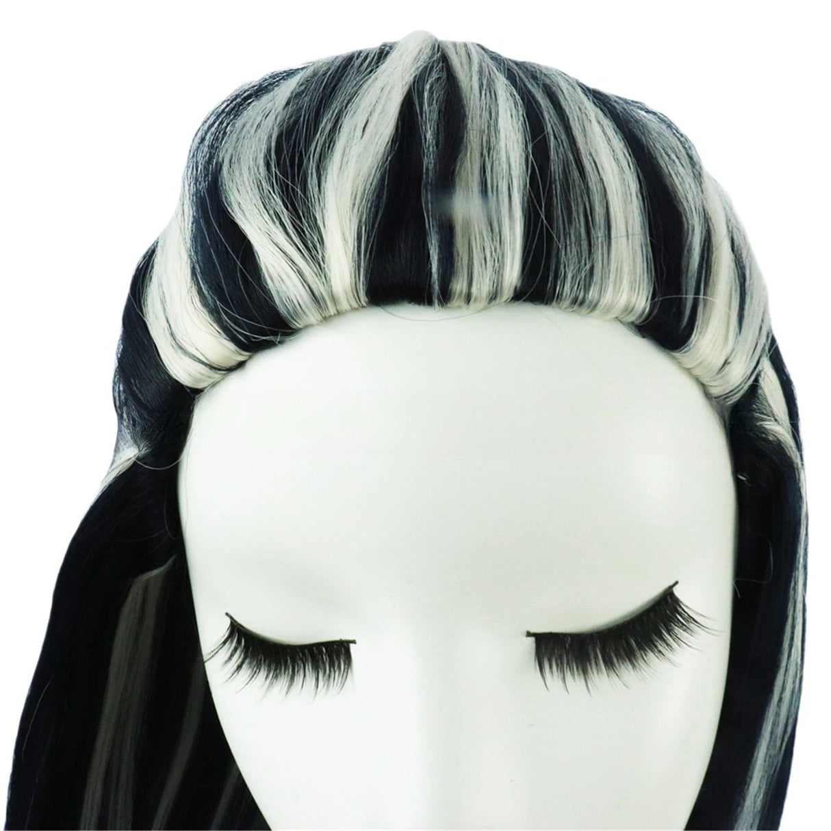 Frankie Stein Black And White Hair Wig