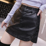 Vivian Leather Skirt Shorts