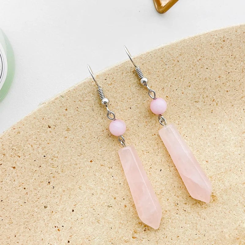 Liv Rose Quartz Dangle Earrings