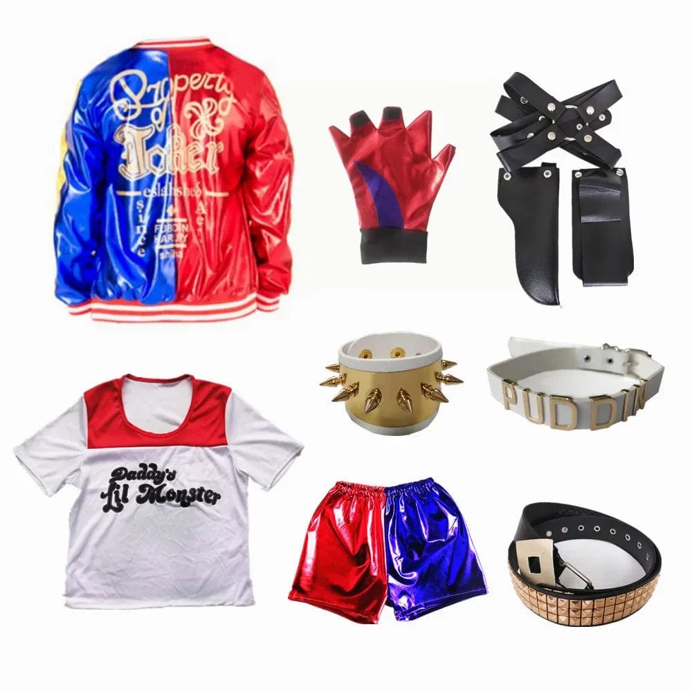 Harley Quinn "Daddys 'Lil' Monster" Costume Set - Kids