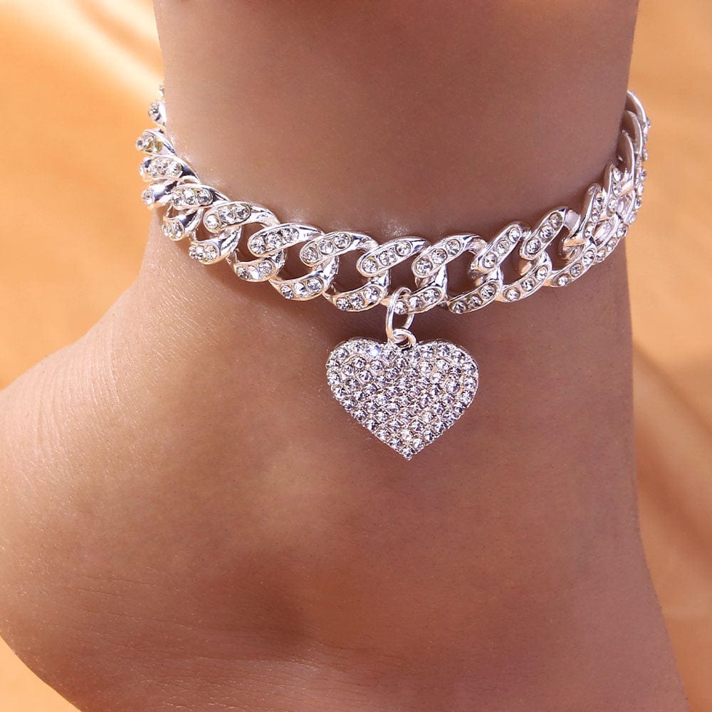 Sylvia Heart Anklet