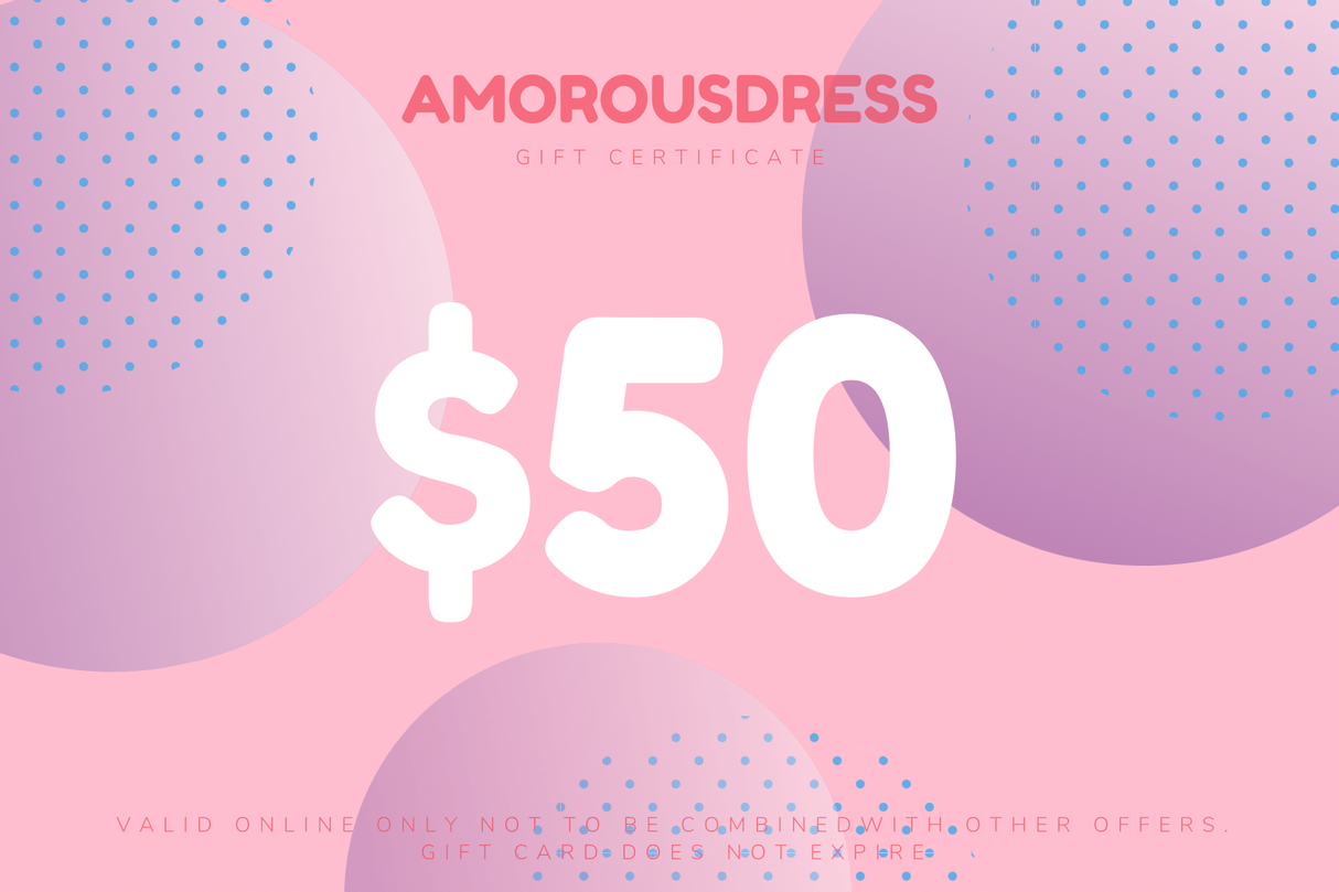 AMOROUS DRESS Gift Card Pink