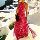 Kimberly Halter Long Dress