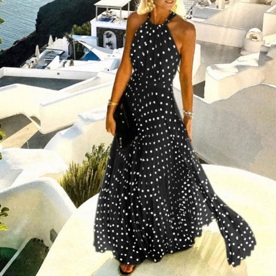 Kimberly Halter Long Dress