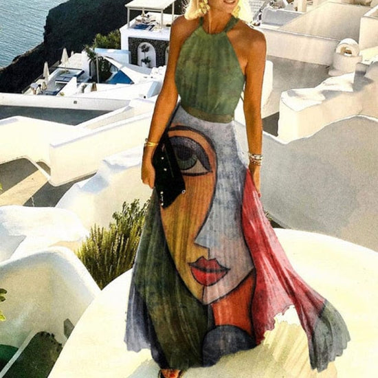 Kimberly Halter Long Dress
