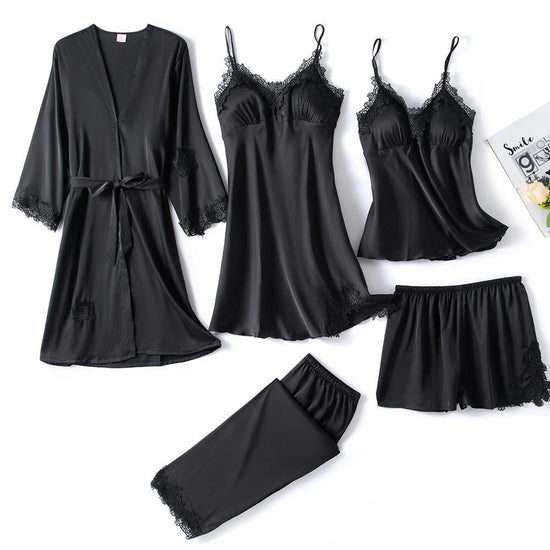 Julie Silk Lace Sleep Suits - AMOROUSDRESS