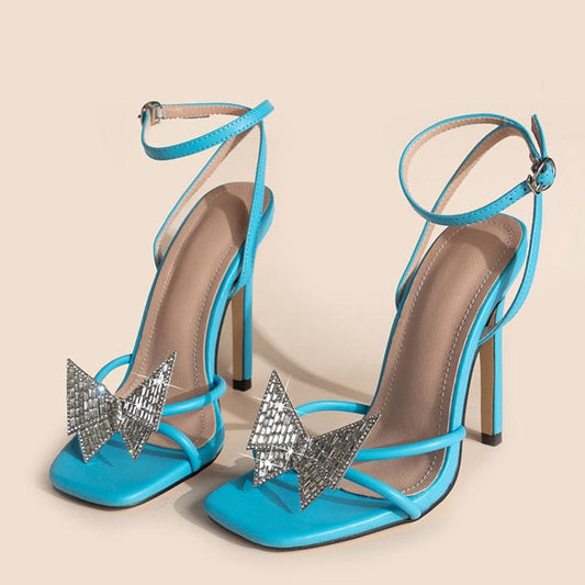 Crystal Butterfly High Heels - AMOROUSDRESS