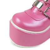 Sweet Pink Punk Fashion Boots - AMOROUSDRESS