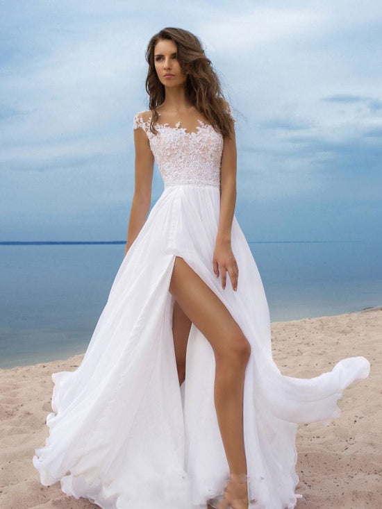 Jennifer Summer Wedding Dress - AMOROUSDRESS
