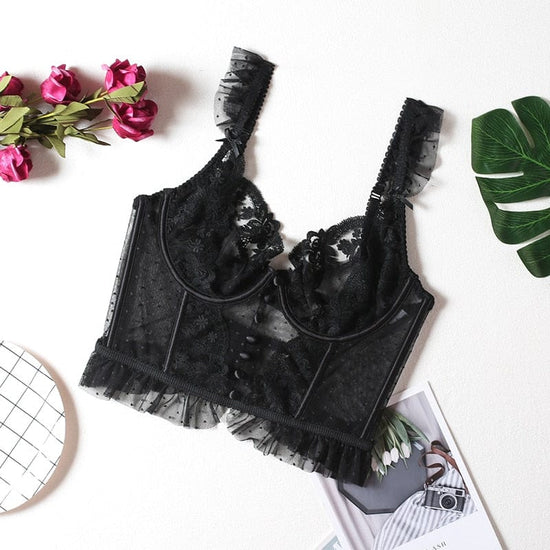 Floral Secret Bralette Top - AMOROUSDRESS