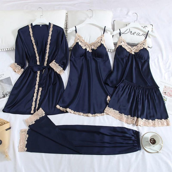 Julie Silk Lace Sleep Suits - AMOROUSDRESS