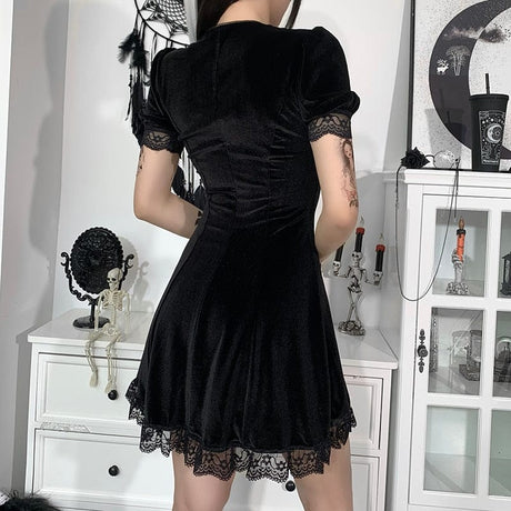 Taya Lace Mini Dress - AMOROUSDRESS