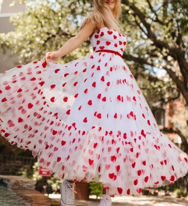 Romantic Heart Tulle Dress - AMOROUSDRESS