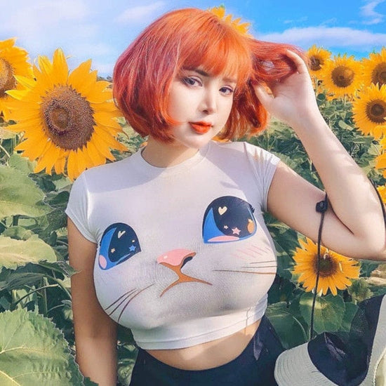 Graphic Kitty T Shirt