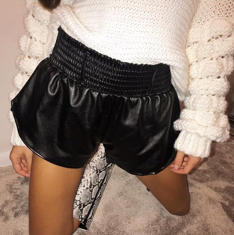 Janelle Leather Shorts