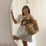 Sweet Aida Puff Sleeve Dress