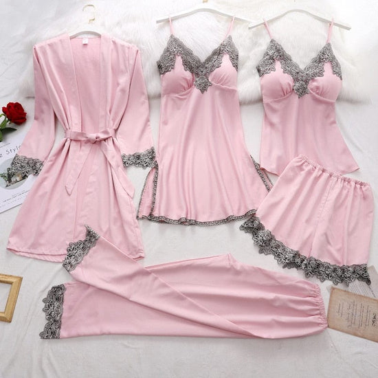 Julie Silk Lace Sleep Suits - AMOROUSDRESS
