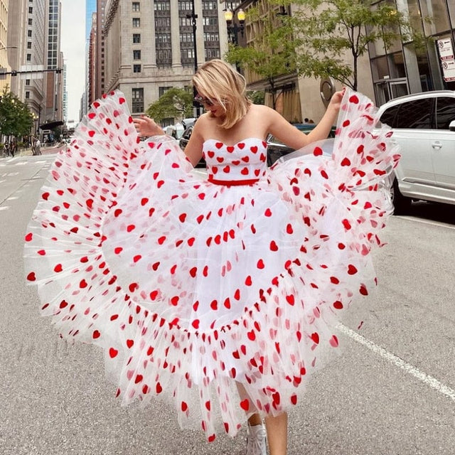 Romantic Heart Tulle Dress - AMOROUSDRESS