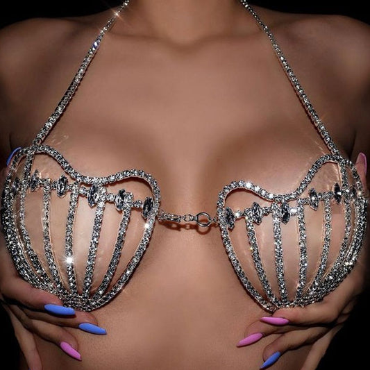 Sweet Goddess Crystal Bra - AMOROUSDRESS