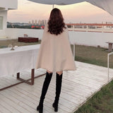 Elegant Woolen Cloak Coat - AMOROUSDRESS