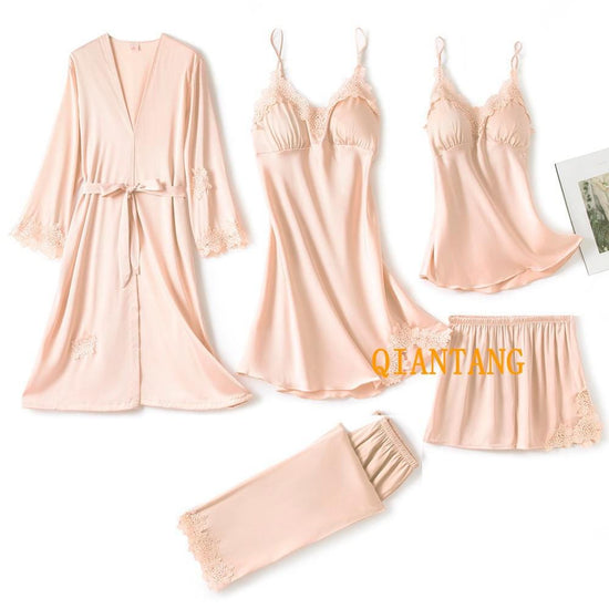 Julie Silk Lace Sleep Suits - AMOROUSDRESS