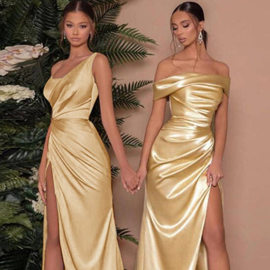 Lila Satin Dress - AMOROUSDRESS