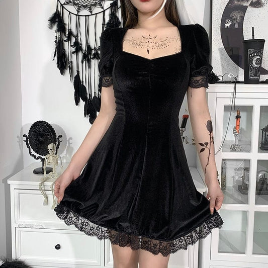 Taya Lace Mini Dress - AMOROUSDRESS