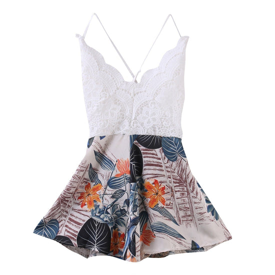 Ginger Lace Romper - AMOROUSDRESS