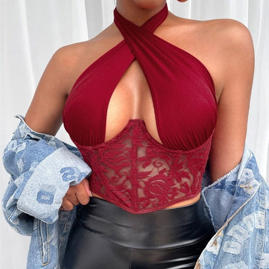 Vanity Lace Top - AMOROUSDRESS