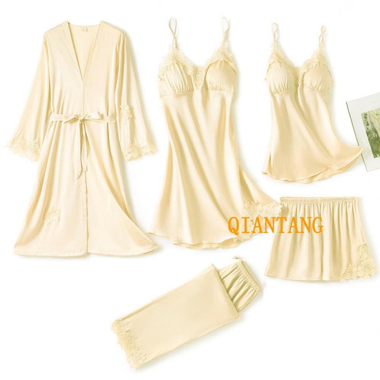 Julie Silk Lace Sleep Suits - AMOROUSDRESS
