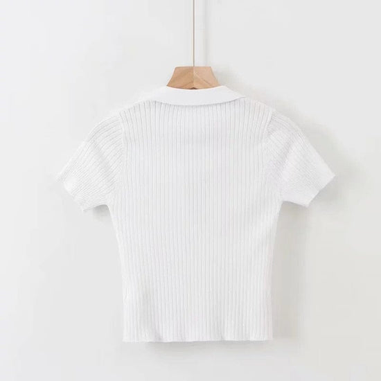 Rachel Polo Crop Top - AMOROUSDRESS