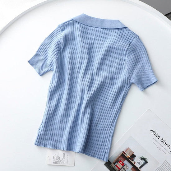 Rachel Polo Crop Top - AMOROUSDRESS