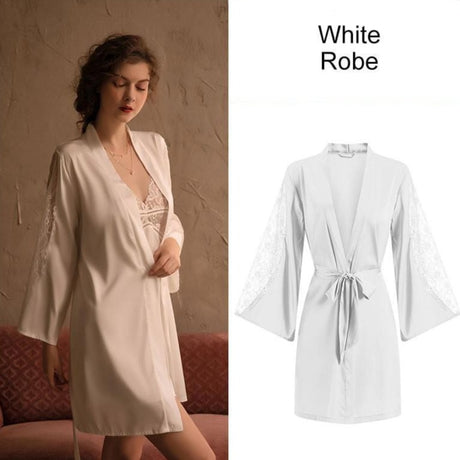 Everly Lace Robe Set - AMOROUSDRESS