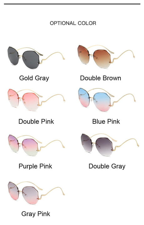 Designer Gradient Fashion Sun Glasses - AMOROUSDRESS