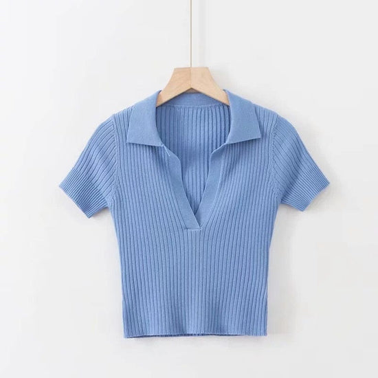 Rachel Polo Crop Top - AMOROUSDRESS