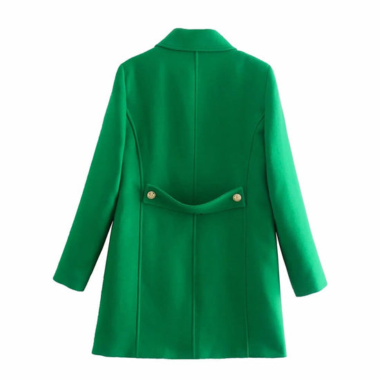 Elegant Collar Button Up Blazer - AMOROUSDRESS