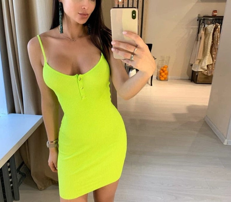 Neon Dolly Knitted Dress