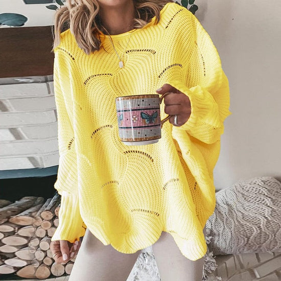 Katia Knitted Pullover Sweater - AMOROUSDRESS