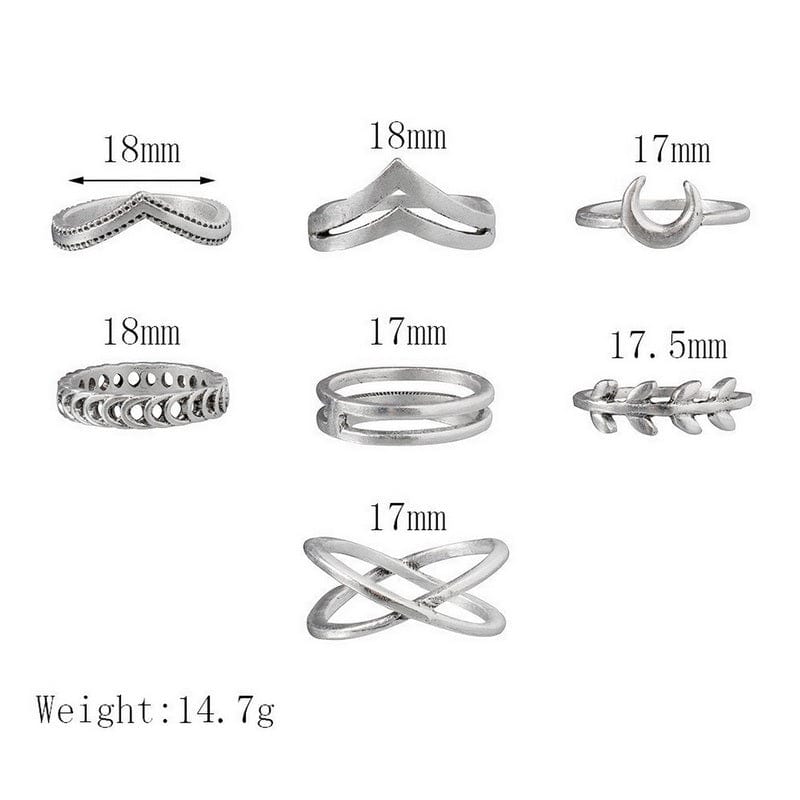 Jaline Mixed Ring Set