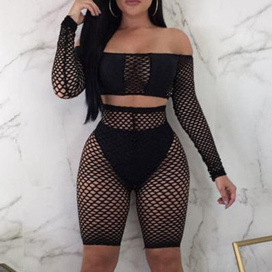 Dixxie Mesh Fishnet Set