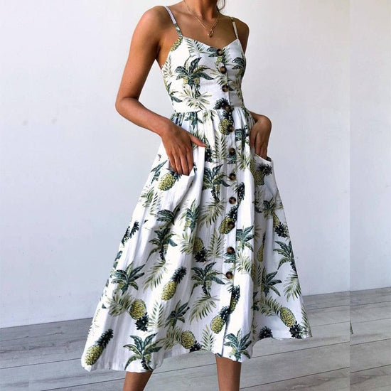 Leopard Sweet Split Dress