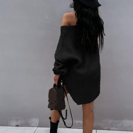 Laura Knitted Sweater Dress - AMOROUSDRESS