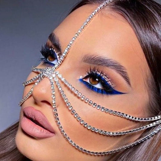 Princess Layered Face Chain Mask - AMOROUSDRESS