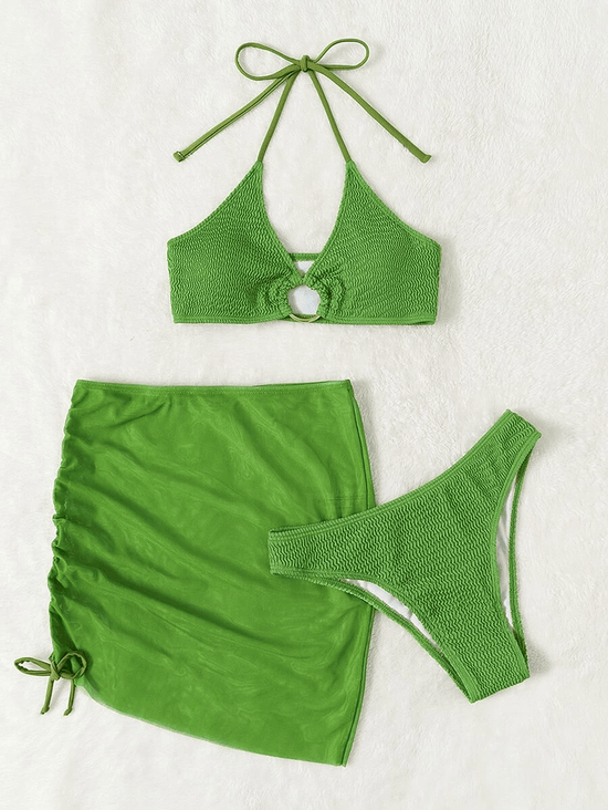 Ariella 3 Piece Bikini Set - AMOROUSDRESS