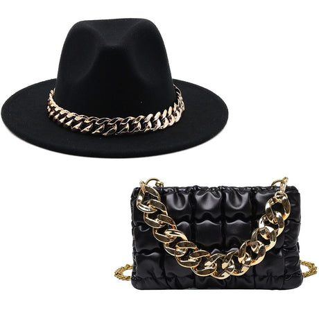 Luxury Bela Bag Hat Set - AMOROUSDRESS